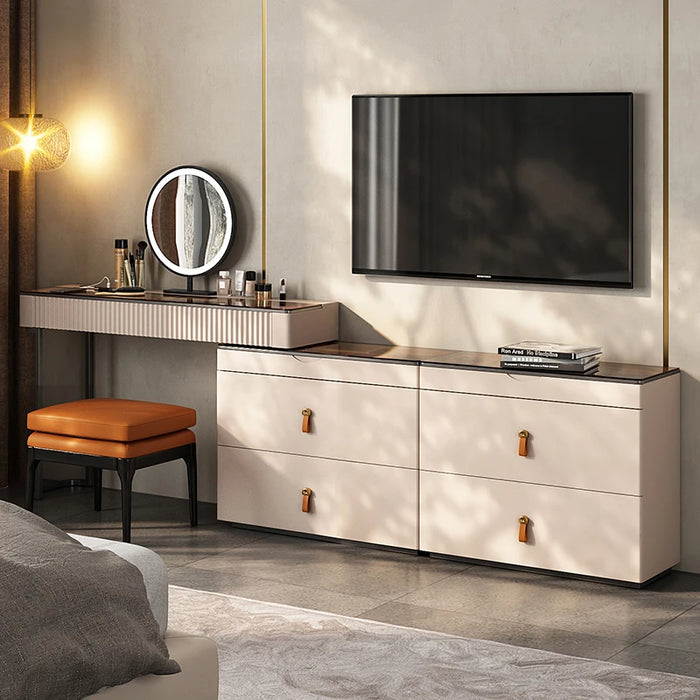 Space-Saving Modern Minimalist Makeup Vanity - Perfectfor Small Living Spaces, Effortless Elegance in a CompactDesign