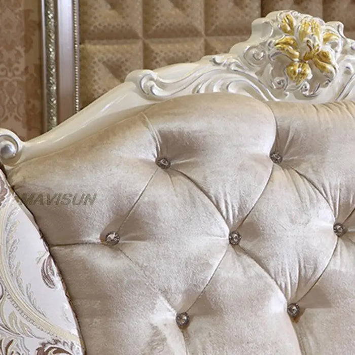 Luxury Europe Style Couch Modern Furniture Apartment Exquisite Embroidery Removable Washable American Stylish Living Room Sofa