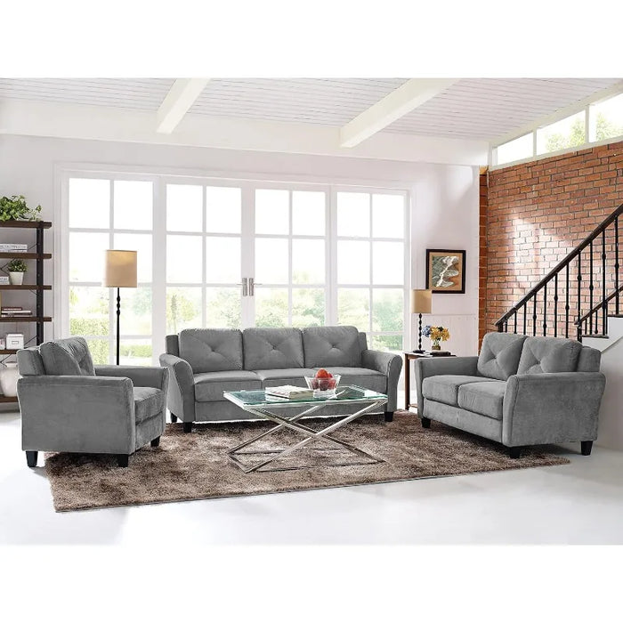 Lifestyle Solutions Sofa, Grey Living Room Furniture›Sofas & Couches