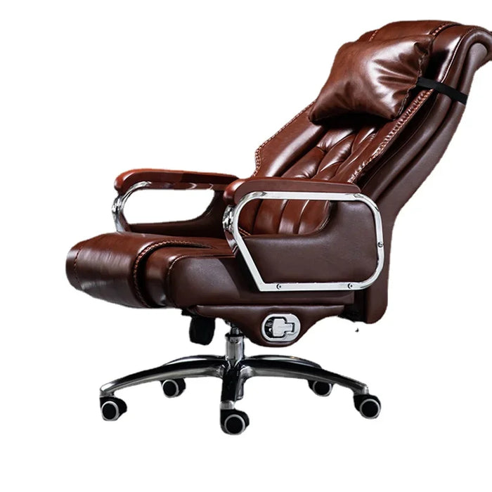 Mobile Restaurant Office Chairs Leather Lounge Luxury Armchair Chairs Swivel Relaxing Italian Fauteuil Living Room Furniture