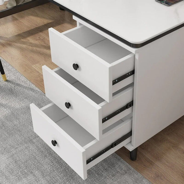Drawers Slate Office Desks Computer Table Home Bedroom Office Desks Study Combination Escritorio Ordenador Work Furniture QF50OD