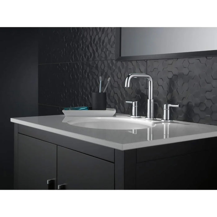 Widespread Bathroom Faucet Chrome, Bathroom Faucet 3 Hole, Bathroom Sink Faucet, Drain Assembly, Chrome