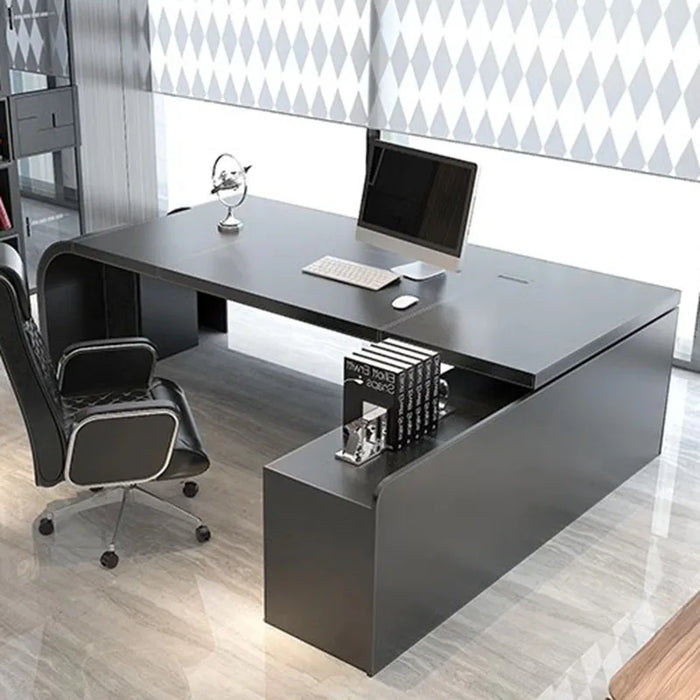 Meeting Black Workbench Conference Standing Console Office Desks Computer Executive Scrivania Cameretta Luxury Furniture