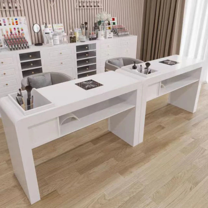 Living Room Manicure Table Simple Reception Counter Manicure Table Office Double Nail Schmincktisch Salon Equipment YN50MT