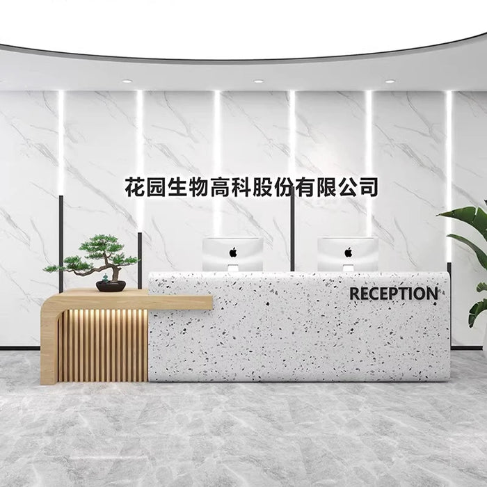 Luxury Standing Reception Desks Front Podium Modern Commercial Reception Desks Shop Mostrador Recepcion Minimalist Furniture