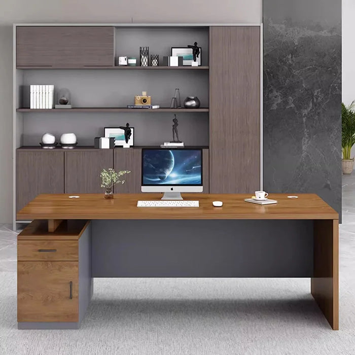 Nordic Desk Executive Storage Modern Coffee Standing Desk Corner Escritorio Plegable De Pared Study Desk Table Furniture