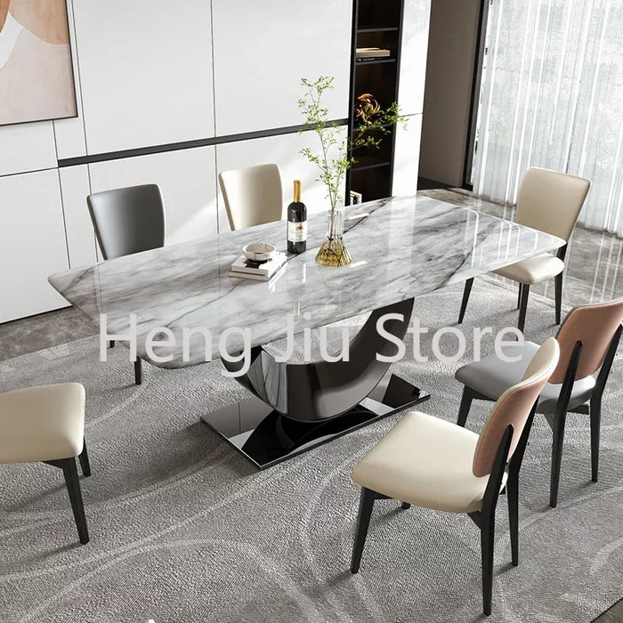 Console Mobile Dining Tables Coffee Kitchen Luxury Center Marble Dining Table Living Room White Juegos De Comedor Furniture