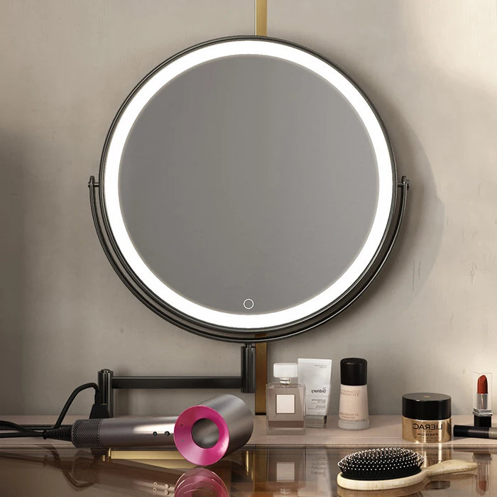 Italian Minimalist High-End Vanity Table: Bedroom, Modern, Simple, Luxurious Makeup Desk with Integrated Storage Cabinet.
