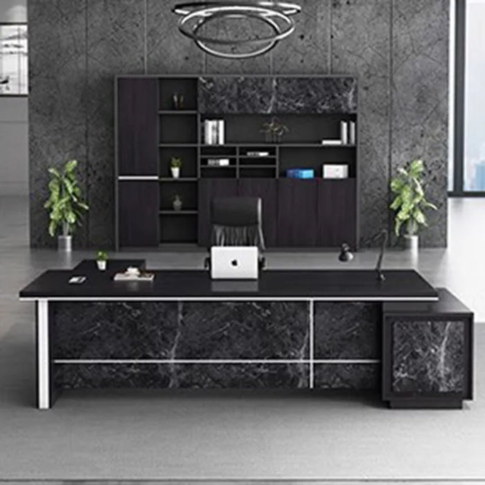 Minimalist Modern Office Desk Standing L Shaped Supplies Corner Computer Desks Bookshelf Drawers Escritorio Modern Furniture