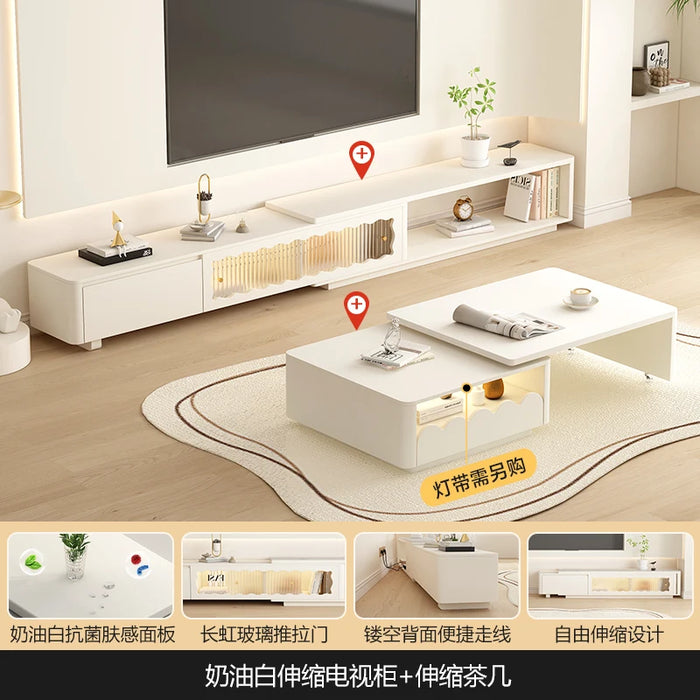 Mount Center Tv Stand Entertainment Monitor Mobile Consoles Tv Cabinet Floating White Meuble Tv Suspendu Living Room Furniture