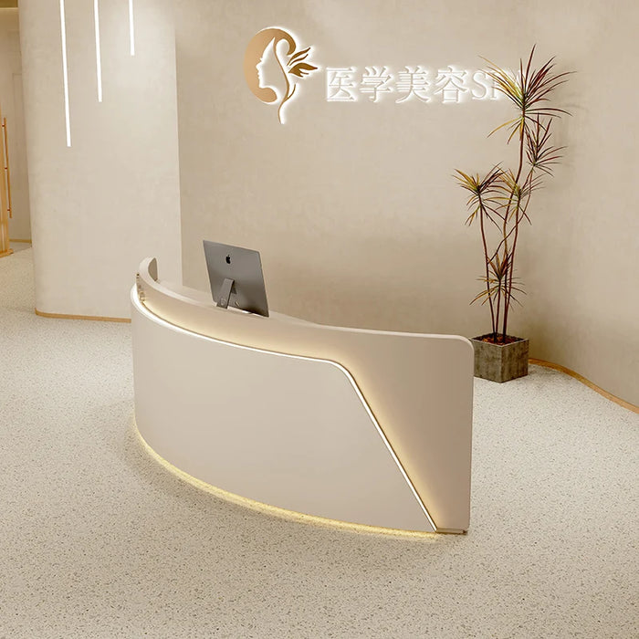 Podium Stand Church Front Desk Reception Counter Office Desk Luxury Cafe Counter Checkout Theke Rezeption Beauty Salon Furniture