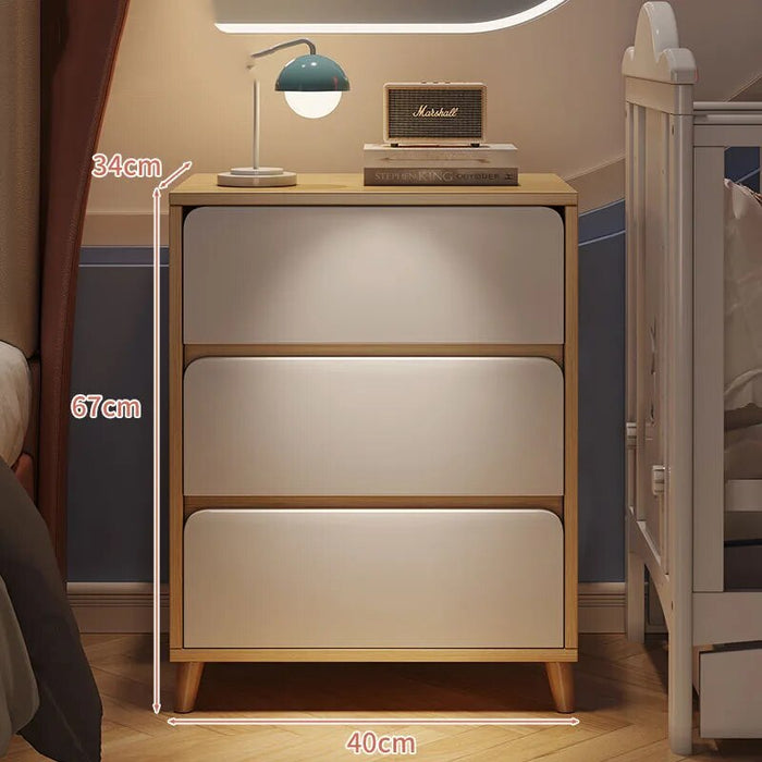 Small Wooden Mobile Nightstands Bedroom Narrow luxury White Storage bedsides Modern table Mesita De Noche Bedroom Furniture