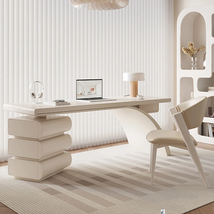 Executive White Writing Desk Table Computer Gaming Standing Desk Study Organizer Pc Escritorios De Oficina Home Office Furniture