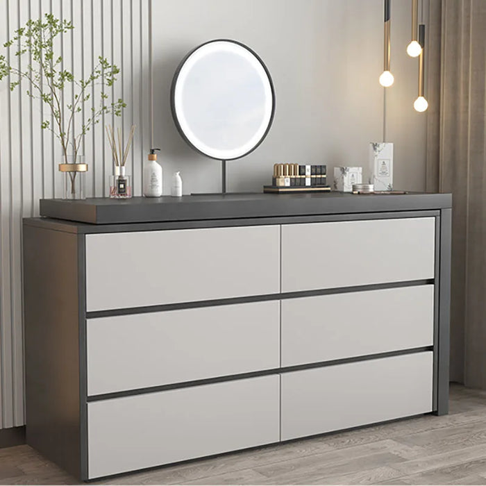 Drawer Mirror Makeup Vanity Table Dresser Stand Bedroom Girls Makeup Table Storage Cabinet Meuble Coiffeuse Home Furniture