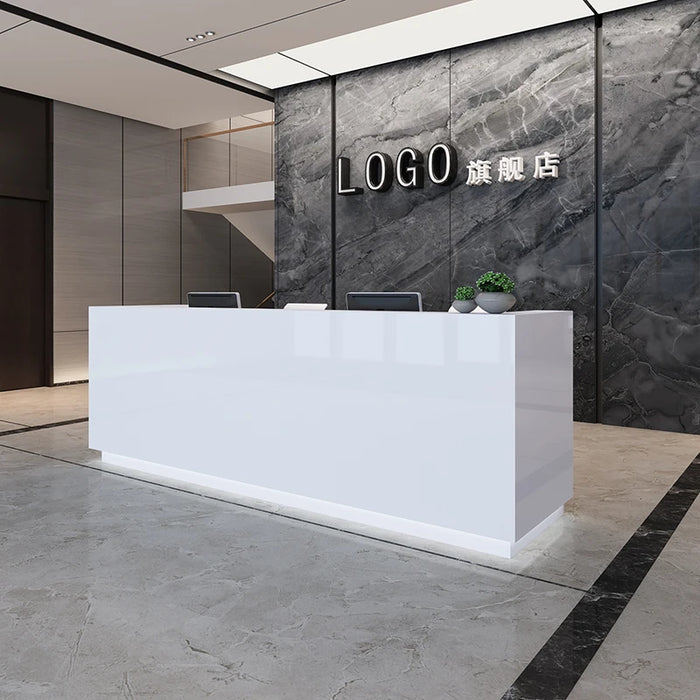 Store Standing Reception Desk Counter Luxury Clinic Reception Desks Console Restaurant Comptoir Magasin Beauty Salon Furniture