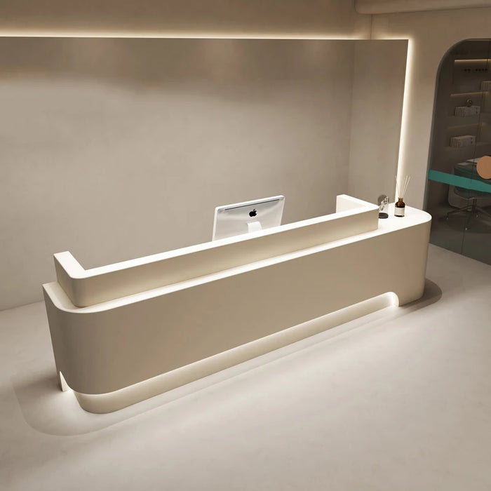 Checkout Front Desk Reception Counter Office Hotel Front Desk Beauty Salon Spa Modern Comptoir De Caisse Boutique Shop Furniture