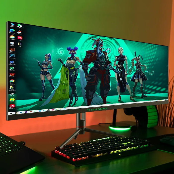 TITANARMY 30 inch 21:9 IPS screen 2K 200Hz refresh rate built-in speaker 144hz computer game monitor lifting rotating support