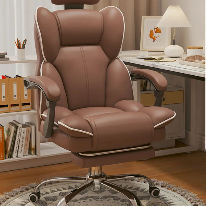 Eegonomic Comfortable Gaming Chair Leather Cute Study Designer White Bedroom Office Chair Gamer Silla De Escritorio Furniture