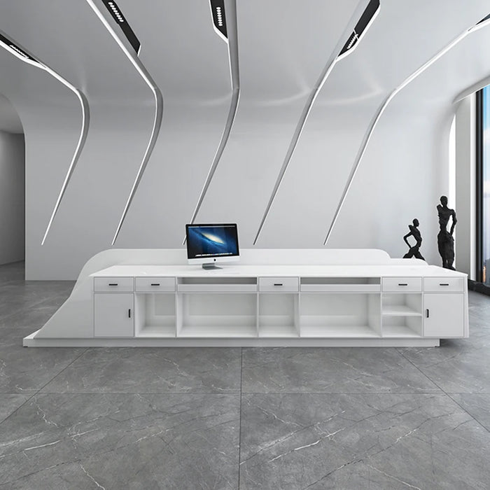 Modern Front Cashier Reception Counter Desk Cashier Bar Counter Checkout Salon Clothing Mostrador Recepcion Office Furniture