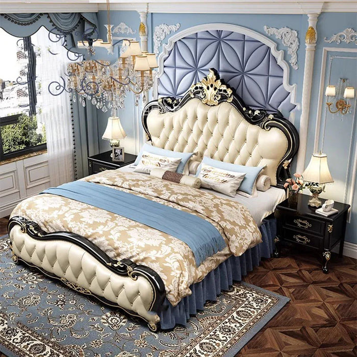 Nordic Unique Bedrooms Bed Under Storage Queen Cheap Upholstered King Bed Luxury Princess Letto Matrimoniale Bedroom Furniture