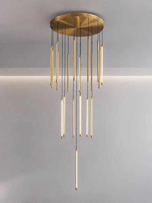 Simple modern duplex staircase chandelier, restaurant light, self built villa, hotel lobby, living room, large chandelier