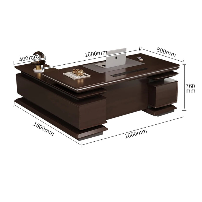 Drawers Computer Corner Standing Desk Counter Desktop Executive Work Table Meeting Office Mesas De Escritorio Luxury Furniture