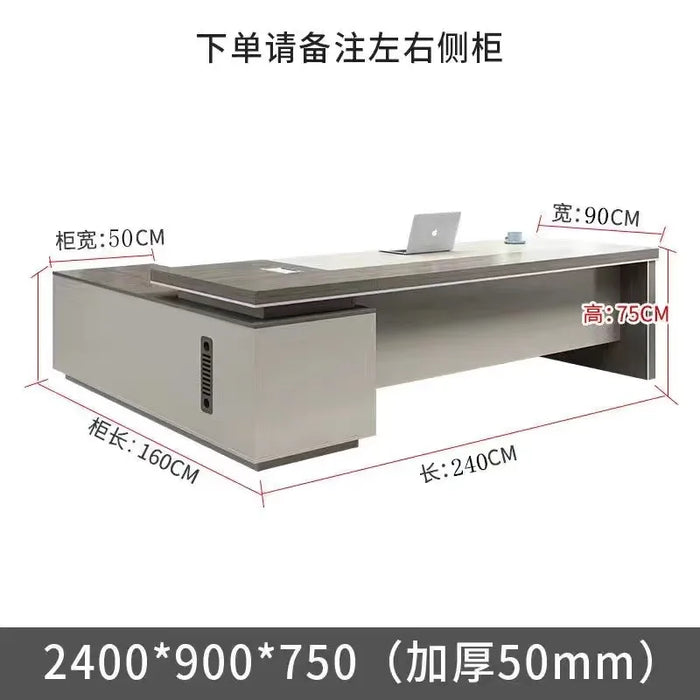 Luxury Work Table Console Meeting Executive Writing Corner Wooden Computer Executive Laptop Shelves Bureau Meuble Furnitures