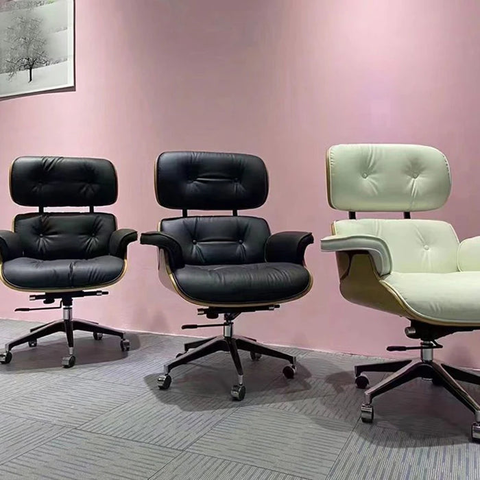 Office Chair Relaxing Leather High-Quality Designer Simple Modern Luxury Furniture Chair Comfortable Rotating Boss Chair