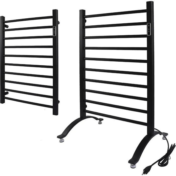 Mild Steel Bathrooms Accessories Wall Mounted/Freestanding Towel Heater With Hardwired and Plug in Options Bathroom Towel Hanger