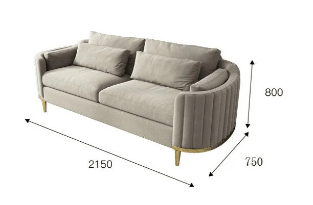 Italian style royal Dubai Luxury couch curved vanity home sofa set 1 2 3 sofa sets living room furniture