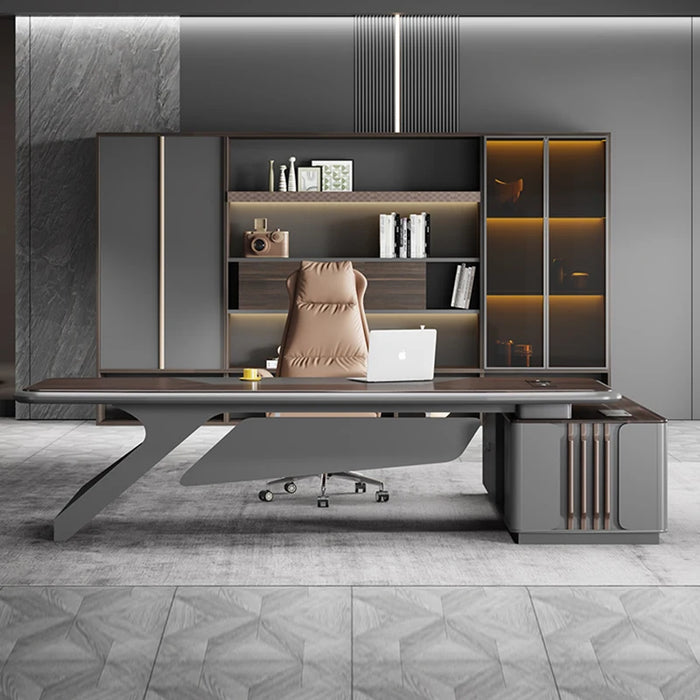 Desktops Standing Desk Organizer Reception Drafting Home Office Executive Desk Writing Escritorio Con Cajones Italian Furniture