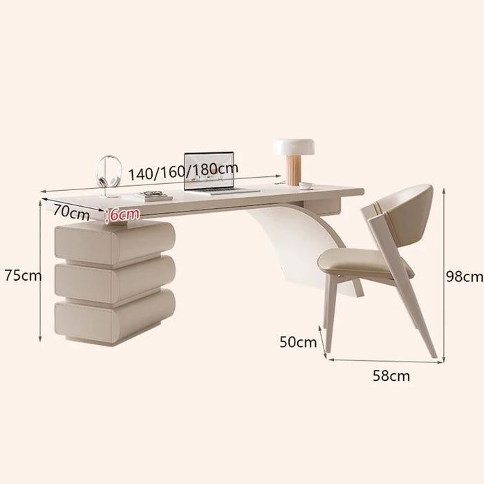 Executive White Writing Desk Table Computer Gaming Standing Desk Study Organizer Pc Escritorios De Oficina Home Office Furniture