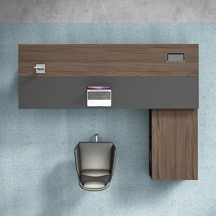 Single Person CEO Desk Manager Office Furniture L Shaped Office Table Home Gaming Square Computer Study Office Standing Desk