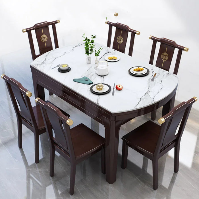 Chairs Coffee Dining Tables Induction Cooker Bistro Home Round Dining Tables Multifunction Esstische Set Furniture WW50DT