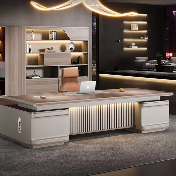 Bookshelf Executive Office Desk Supplies European Modern Luxury Computer Desks Floor Standing Mesa De Escritorio Home Furniture