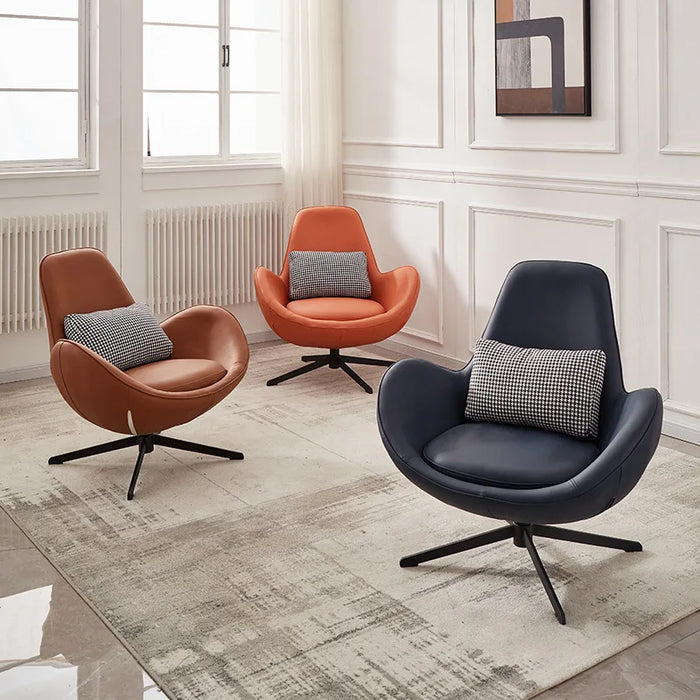 Snail Swivel Chair High-grade Leisure Chair Living Room Single Lazy Leisure Sofa Creative Light Luxury Furniture Floor Seats