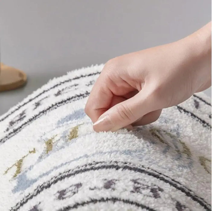 Luxury Retro Floral Bath Floor Mat Foot Mats Absorbent Bathroom Carpet Non-Slip Quick Drying Toilet Porch Area Room Rug Washable