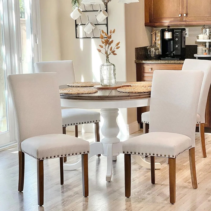 4 Chairs Dining Table Chair Upholstered Parsons Dining Chairs Set of 4 Home Bar Chair Furnitures Stool Living Room Armchairs
