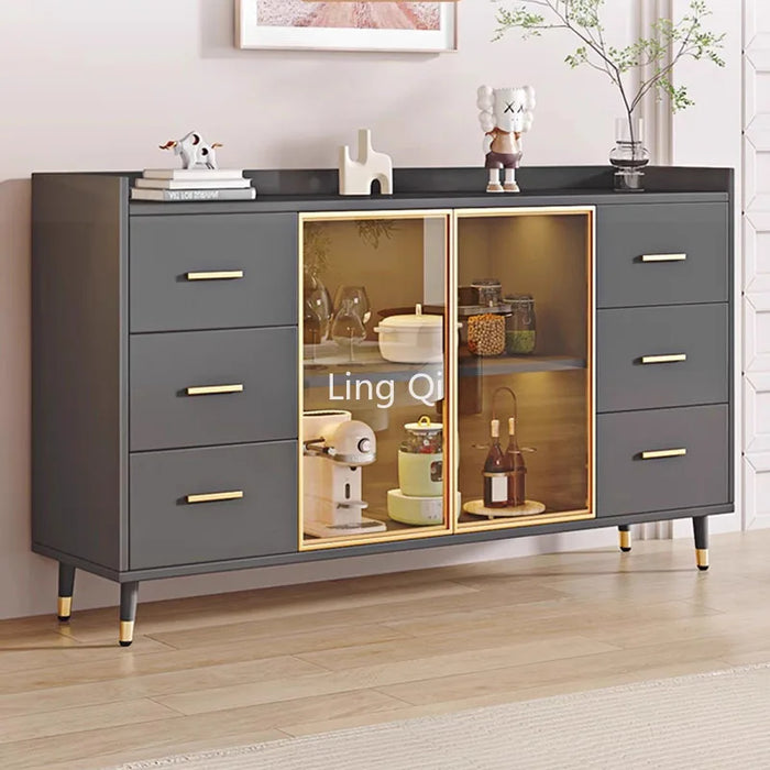 Multifunctional Large Side Cabinet Showcase Luxury Nordic Modern Cabinet Display Space Saving Muebles De Cocina Home Furniture