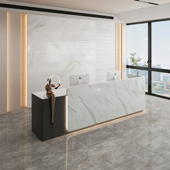 Luxury Bar Reception Desks Mobile Store Hotel Study Beauty Reception Desks Consul Conference comptoir magasin Furniture WJ20XP