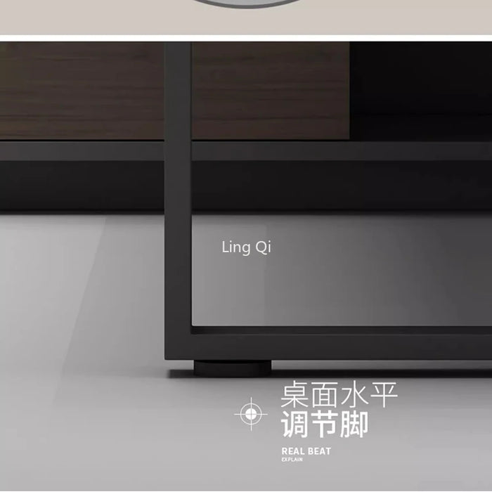Dark Wood Reception Office Desk L Shaped Vanity Home Drawers Computer Desks Gaming Conference Study Mesa Escritorio Furniture