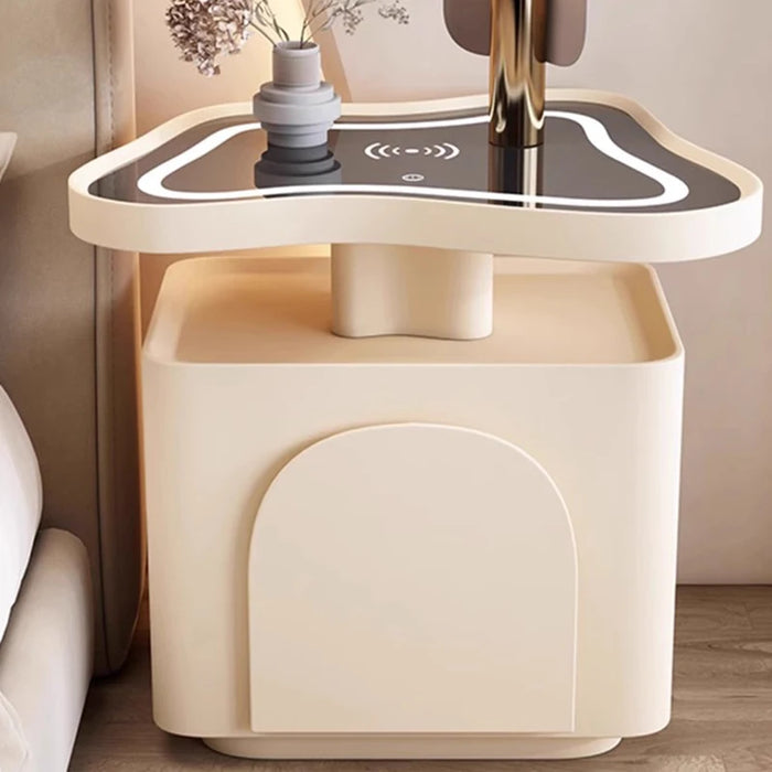 Unique White Bedside Table Drawers Creative European Living Room Filing Cabinets Indoor Side Mesa Auxiliar Storage Furniture