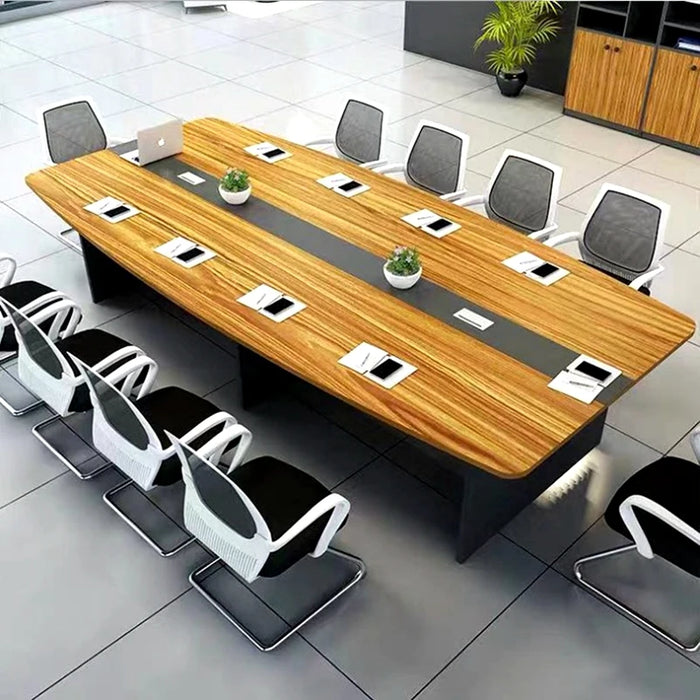 Table and chair combination company meeting 6-10 people conference table office long table simple modern training