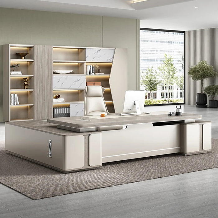 Luxury Writing Office Desk Meeting Workstation Study Conference Office Desk Storage Scrivania Ufficio Lavoro Salon Furniture