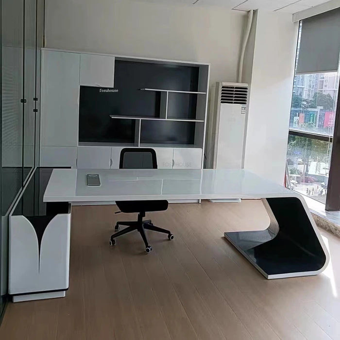 Nordic Paint Office Desks Household Study Computer Desk Modern Office Furniture Manager Table Light Luxury Fashionable Boss Desk
