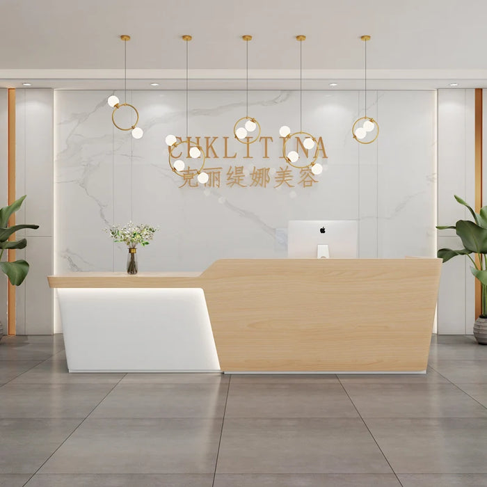 Beauty Salon Reception Desks Hospital Computer Cashier Shop Rostrum Reception Desks Mobile Recepcion Mostrador Bar Furniture