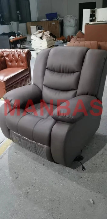 Linlamlim Living Room Sofas Set Manual / Electric Recliner Italinan Cow Genuine Leather Couch Retractable Cinema Sofa 3 Seater