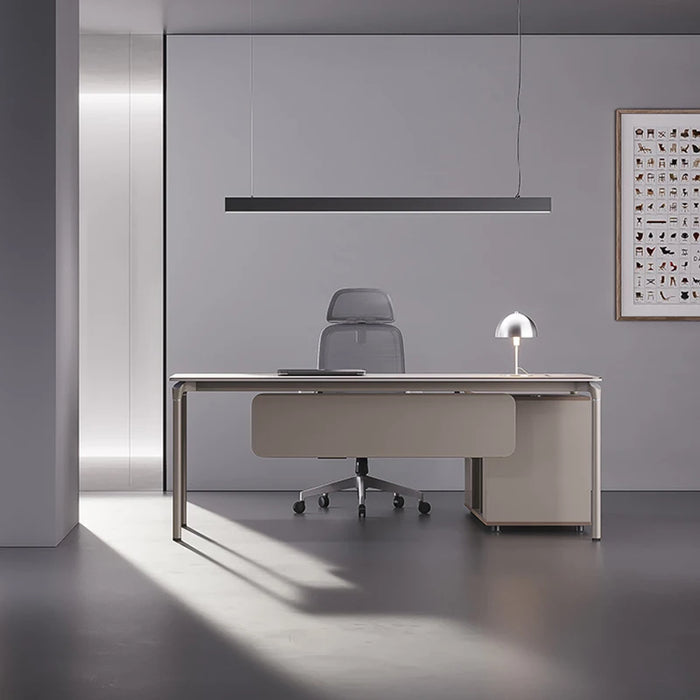 Luxury Boss Office Desk Simple Modern White Executive Single President Manager Desk Computer Work Mesa Office Furniture KMOD