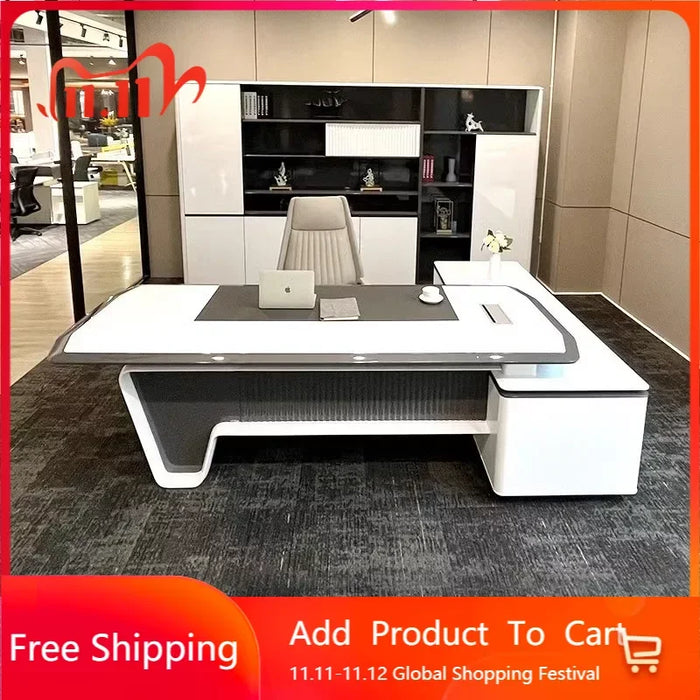 Computer Office Desk Modern Writing Desktops Standing Console Cabinets Workbench Desk Table Organizer Escrivaninha Desk Supplies