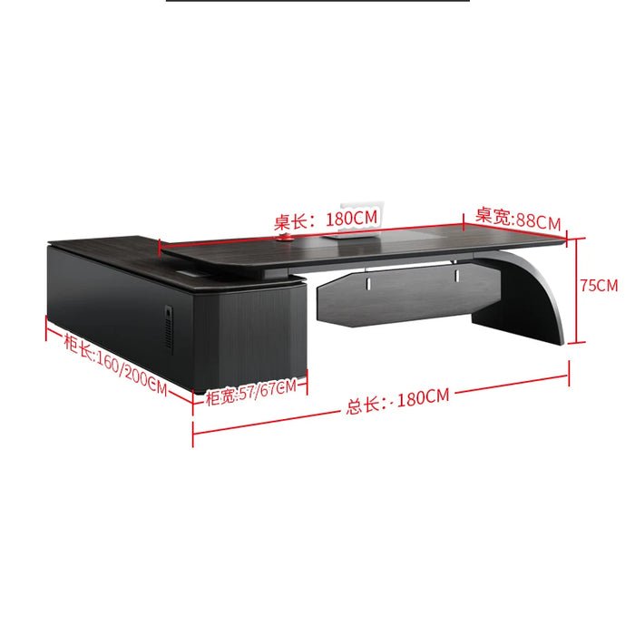 Drafting Conference Office Desk Wooden Organizers Work Meeting Corner Office Desk Modern Mesas De Computador Luxury Furniture